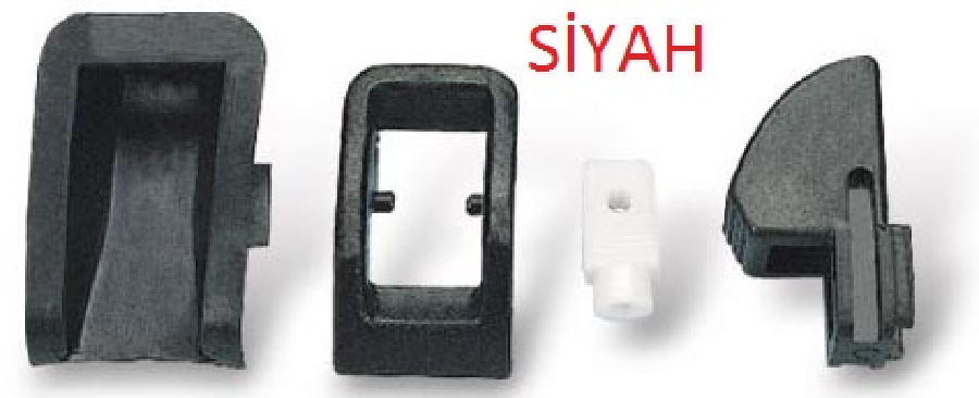 KAPI KİLİT BUTON TAKIMI SİYAH SLX