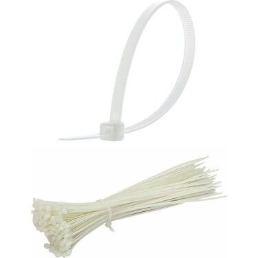 PLASTİK KELEPÇE 38 4.8 MM ( BEYAZ ) İTHAL